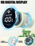 Generic 135 3-Color 6mm Portable Stroller Fan with Auto Oscillation, LED Night Light, Rechargeable Battery & Flexible