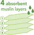 100 green sprouts Organic Cotton Muslin Burp Cloths, Adult Use Only, Hypoallergenic, Standard by Oeko-TEX Certified