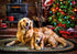 Buffalo Games - Larry Hersberger - Holiday Happiness - 300 Piece Jigsaw Puzzle for Adults, Perfect for Game Nights
