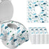DEEKI Toilet Seat Covers Disposable, 40 Pcs XL Waterproof for Kids Adults, No-Slip