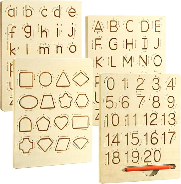 hzsshb Learn to Write - Number & Letter Tracing Boards for Kids Ages
