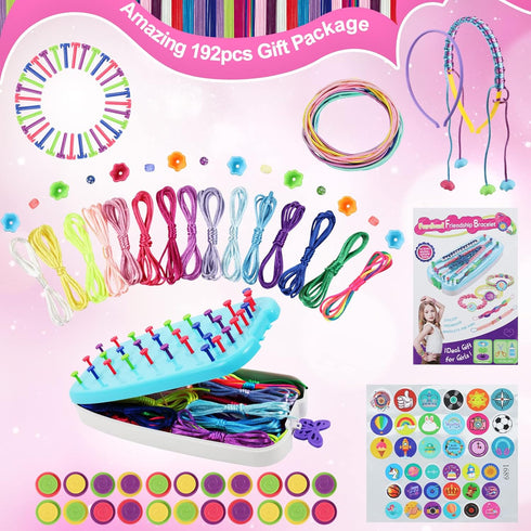 6 7 8 9 10-12, Friendship Bracelet Making Kit for Teen Girls - Arts and Crafts Ideas for Kids Age DIY Handmade Toys