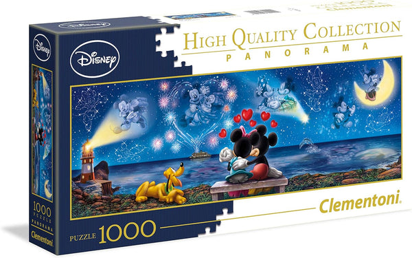 Clementoni Disney Mickey & Minnie Panorama Collection Puzzle - 1000 Pieces for Adults and Children