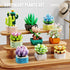 TYCOLE 9 1 Set-Creative 8-12(832 in Tiny Flowers Succulents Artificial Plant Botanical Building Block Toy, Botanical