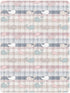 miaozhen 1 Pack 52x28 Cotton Baby Crib Sheets Soft Breathable Manga Whale Plaid Offwhite Toddler Mattresses for Nursery