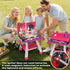 Set, Playset AuroTops Pink Kitchen Toy Kids Grill with Smoke, Sound & Light, Little Chef Play,Cooking Interactive Toys
