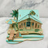 3D Wooden House Puzzles for Adults, Bali Island Cottage Building Model, 6.6" × 6.1" × 3.5", Laser Engraving, No Tools