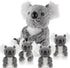 Meooeck 5 Pcs Koala Bear Stuffed Plush Animal Mum Koala Plush Toy