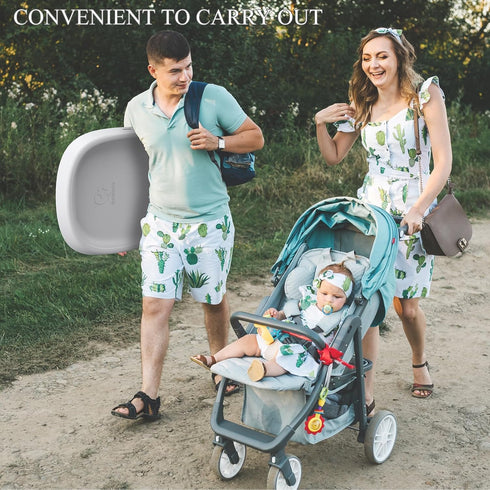 27.6 19.2 2.9, Bellababy Baby Changing Pad, Waterproof & Non-Slip, Soft, Easy to Clean, Lightweight, Portable