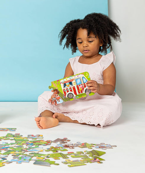 Little Likes Kids - Splash Park Jumbo Puzzle, 48 Pieces, Beginner Jigsaw Floor Puzzle for Preschoolers Age 4-8