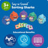 Learning Resources Say-a-Sound Sorting Sharks - Montessori Toys, Kindergarten Learning Activities, Phonemic Awareness