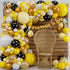 ALL-IN-1 Bee Balloons Garland Kit & Arch - Black Yellow and White Bumble Bee Balloons for Gender Reveal Party Supplies