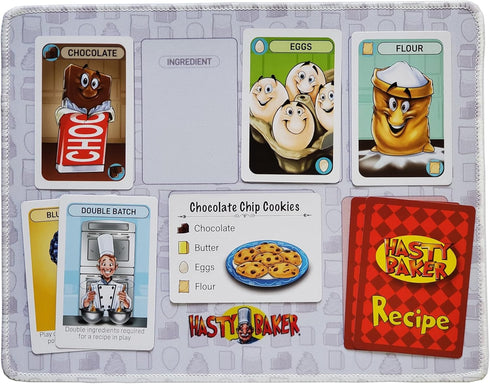 Hasty Baker Premium Playmat for Family Card Game, Suitable for 2-6 Players