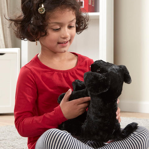 Melissa & Doug Benson Black Lab Stuffed Animal Puppy Dog