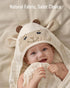 1 Pack, Blissful Diary Muslin Baby Hooded Towel Soft & Absorbent Bath Towel for Infant, Toddler, Unisex, Baby Gift