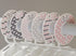 C97 Baby Closety Dividers, Girl Pink Nursery Clothes Hanger Size Dividers, Organizer Elephant Gray, Set of 6