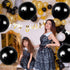 KatchOn Large Black Mylar Balloons, 22 Inch, Pack of 6 for Birthday, Anniversary, Halloween Decorations
