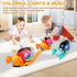 Electronic Luminous Crab Toy, Cute Crab Toys for Toddler Crawling Toy with Music and Light Interactive Sensory Toys