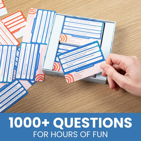 Loquacious Games 1000+ Trivia for Everyone Questions for Adults, Teens, and Families Fun Board Game for Party & Game