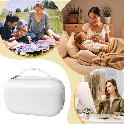 Nuytghr 11.81x7.87x5.51 Inches Breast Pump Bag, Storage Carrier, Nursing Tote, Adjustable Shoulder Strap, Wearable