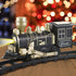 Set, 4-8 6 Electric Train Ages Christmas Train with Locomotive, Passenger Car, Curves, LED Light & Sound Indoor Toy