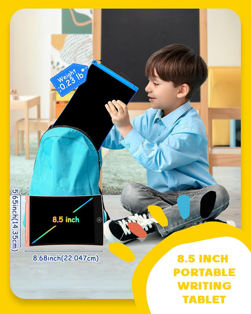 bravokids 2 Pack LCD Writing Tablet with Stylus, 8.5 inch Colorful Doodle Board Drawing Pad for Kids