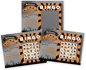 My Scratch Offs - 26 Pack Halloween Bingo Scratch Off Game Cards for Party Favors, 3x4, Business Promotion