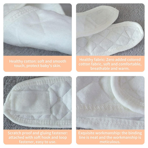 Set Adorable Newborn Gift - Baby Powder Puff & Belly Band
