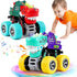 JODUDLR 3-5, 2 3-4, Toy,360 3 4 5 Dinosaur Toys for Kids Monster Truck Toys for Ages Light-Up Sounds Toddler Boy