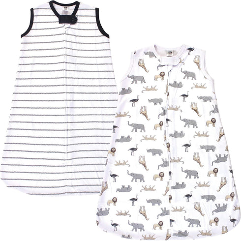 Hudson Baby Unisex BabyCotton Sleeveless Wearable Sleeping Bag, Sack, Blanket