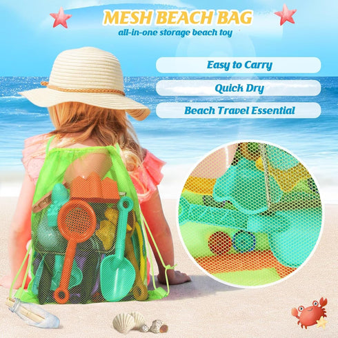 2 Bucket,2 Set,Sand 3-10 Beach Sand Toys for Kids,Sand toys with Collapsible Beach Beach Sifter Shovel,Sand Shovel