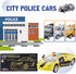 Die Cast Metal Little Toy Cars Set of 5, Openable Doors Pull Back Car Gift Pack for Kids