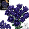 XGSHJ Purple Rose Bouquet Building Set for Girls & Boys - 12 Pack