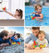 DolliBu Bi Plane Bath Buddy Squirter, Floating Bi-plane Rubber Bath Toy for Fun Water Squirting Bathtime Play.