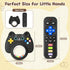 CAHILON 2 Pack 3-6 6-12 12-18 Baby Teething Toys for Babies Months, BPA-Free Silicone Remote Control Rattle Teether