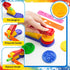 Kids,70Pcs iShyan Dough Tools Play for Basic Dough Play Toys Includes Roller, Rolling Pins,Letter Number Shape