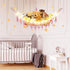 CERETIA Hammock Stuffed Animal with LED Light, Large Stuffed Animals Storage Corner Plushie Net for Kids Room Decor