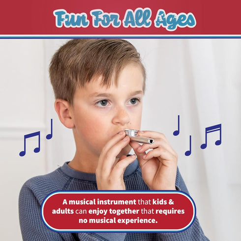 Way Back Toys Metal Toy Kazoo, Novelty Family Fun Game for Ages 3 and Up