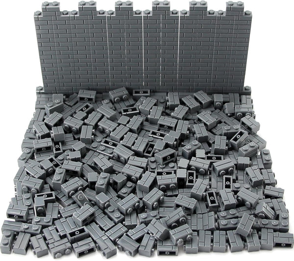 Feleph 360 Pieces 1x2 Masonry Profile Bricks, Building Blocks for Wall Parts, Compatible with Major Brands