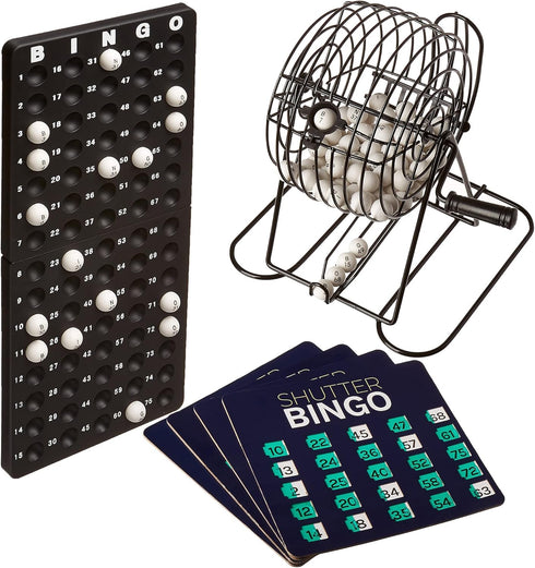Set Set Royal Bingo Supplies Bingo Game for Adults, Seniors & Family - Bingo Balls with Cage and Bingo Cards