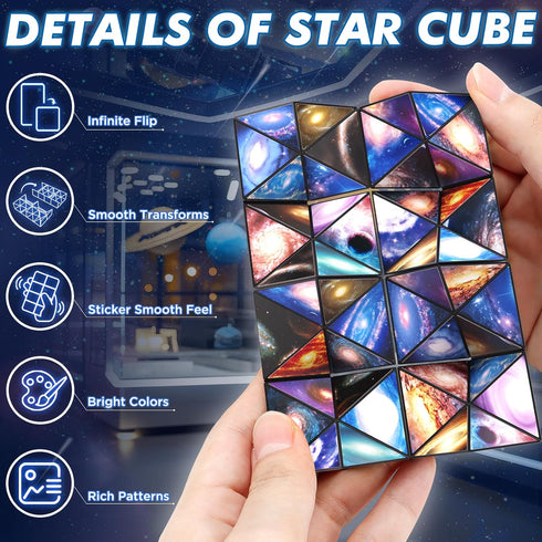 Set, 2 1 8-12 Star Cube Magic Cube in Yoshimoto Cube for Kids and Adults, Toy for Boys and Girls Ages