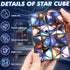 Set, 2 1 8-12 Star Cube Magic Cube in Yoshimoto Cube for Kids and Adults, Toy for Boys and Girls Ages