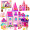 Magnetic Tiles Doll House Building Toys Set with Double Sided Printed Design,