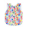 BapronBaby Rainbow Watercolor Floral Bapron - No Neck Tie Bib for Baby & Toddler, Soft Waterproof, Machine Washable
