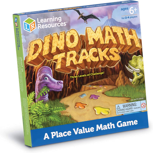 Counting Learning Resources Dino Math Tracks Game Math Manipulatives, Montessori Board Game, Addition and Subtraction