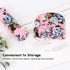 DRESHOW BQUBO Newborn Floral Receiving Blanket with Headbands or Hats, Toddler Warm Shower Gift