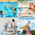 24 Pcs Mini Basketball 7'' Water Basketball Bulk, Pump for Swimming Pool Indoor Mini Hoop