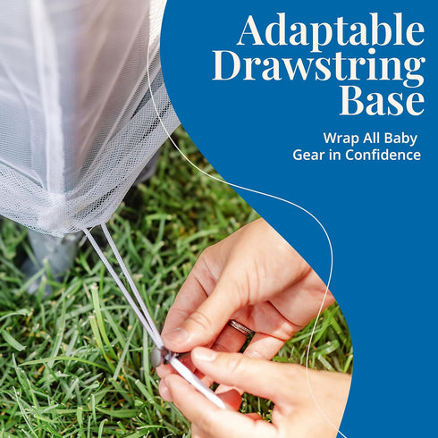 Pack n Play Cover with Zippers Adaptable Premium Quality Mosquito Net for Stroller, Jogging Stroller, Playpen