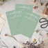 Green Theme Bridal Shower Games for 25 Guests, Wedding A-Z Games, Advice Cards for Reception, Engagement Party Supplies