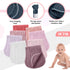 Frienda 8 Pieces Muslin Burp Cloths for Baby, Cotton Washcloths, 10 x 20 Inches, 4 Absorbent Layers (Pink Purple)